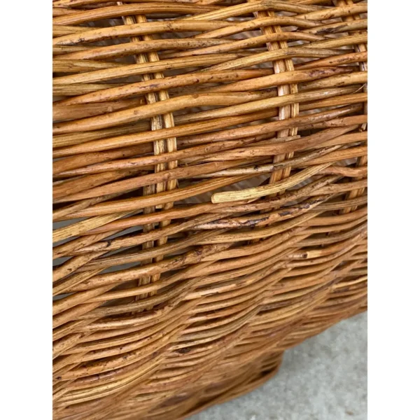 1970’s Vintage Coastal Mid-Century Modern Wicker Coffee Table - Image 11