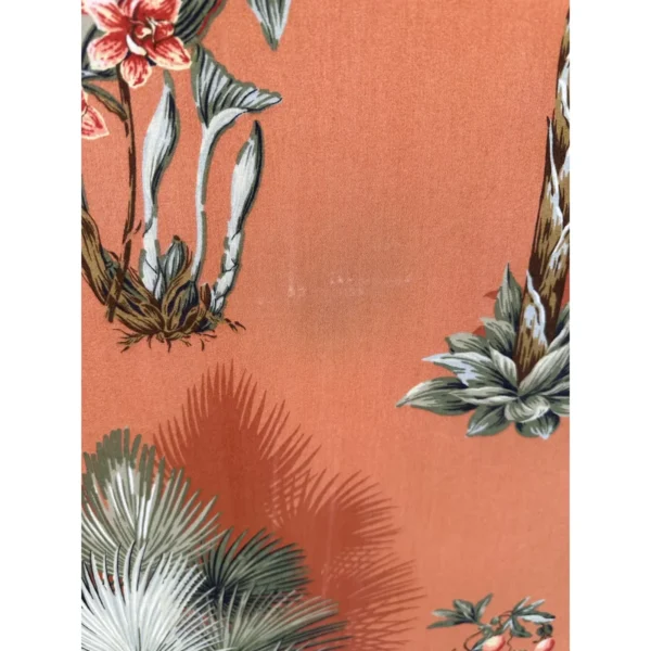 Coastal Custom Upholstered Palm Tree California King Headboard - Image 4