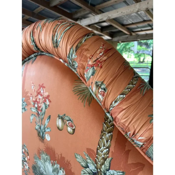 Coastal Custom Upholstered Palm Tree California King Headboard - Image 12