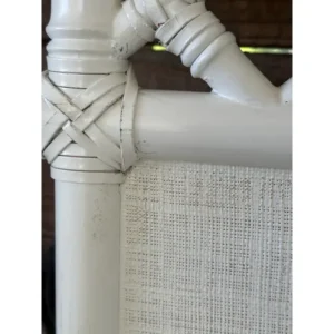 Coastal Rattan White Chippendale Twin Headboards-Pair