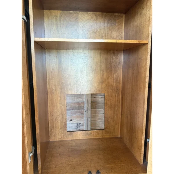 Coastal Regency Faux Bamboo and Cane Armoire by Miller Yee Fong for Ficks Reed - Image 9