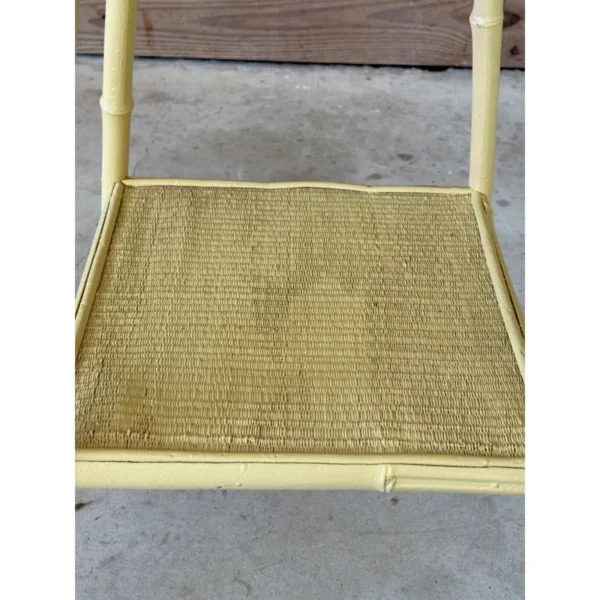 Late 19th Century Coastal Bamboo Wicker Octagon Side Table - Image 13