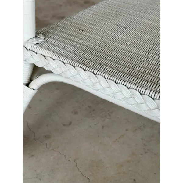Mid-20th Century Coastal Shabby Chic Loyd Loom Wicker Console Table - Image 11