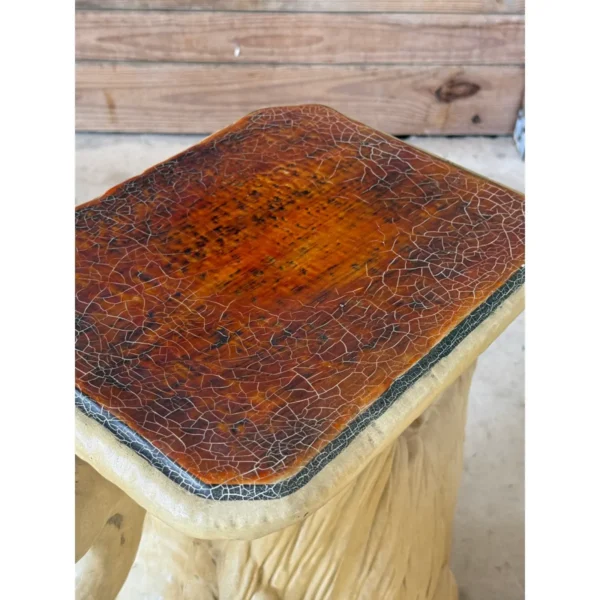 Mid-20th Century Monumental Cast Resin Swan Side Tables or Sculptures - Image 5